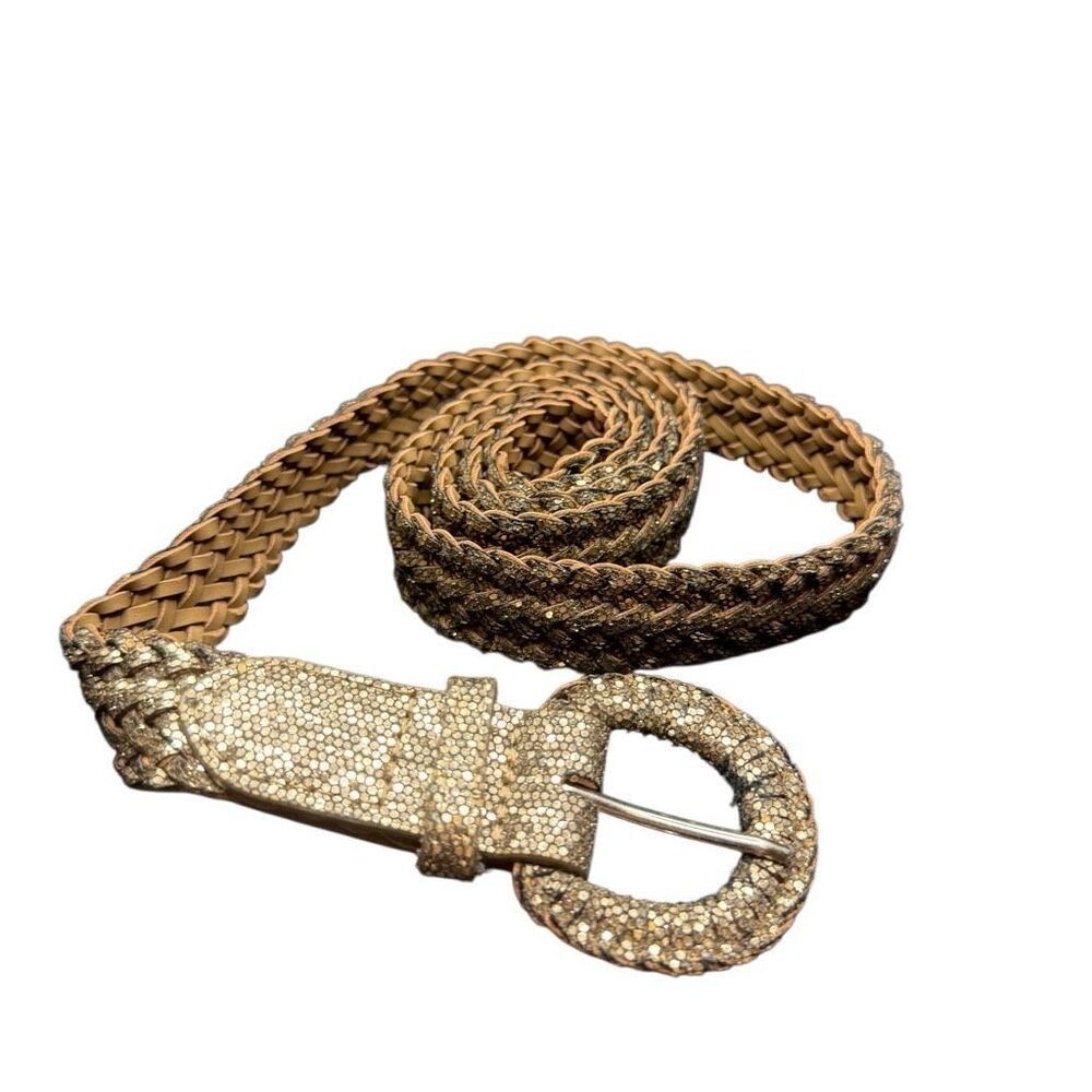Exhilaration Gold woven belt- size L - Picture 2 of 2